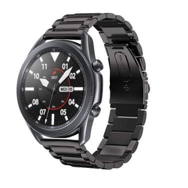 Imagem de Pulseira De Aço Para Galaxy Watch 3 45mm Cor Preto - 123smart