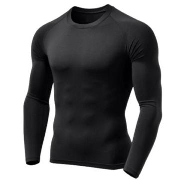 Imagem de Camiseta Uv Dry Masculina Manga Longa Segunda Pele Térmica Proteção So