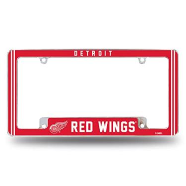 Imagem de Rico Industries Moldura de placa automotiva NHL Detroit Red Wings Classic 30,48 cm x 15,24 cm para carro/caminhão/SUV
