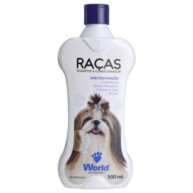 Imagem de Shampoo e Condicionador Raças p/ Shih Tzu e Maltês 500ml - World