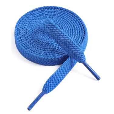 Imagem de VSUDO 1 par de cadarços de tênis de camada dupla, cadarço plano atlético, 25 Sky Blue, 32" ( 80 CM )