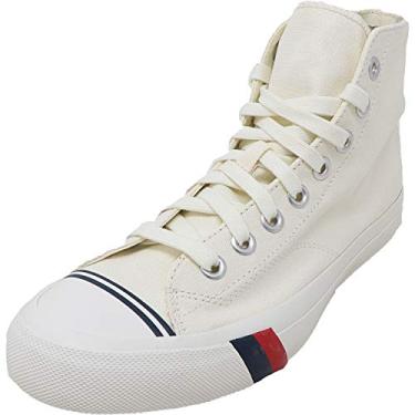 Imagem de PRO-Keds Tênis masculino Royal Hi Classic Canvas, Branco, 11.5 Women/9.5 Men