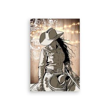 Imagem de Painel De Festa Vertical 1,50 x 2,20 - Silhueta Boiadeira Country 014 