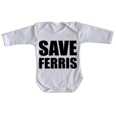Imagem de body nenê criança roupa bebê manga longa  Save Ferris - Empório Dutra,