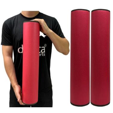 Imagem de Kit 2 Rolos Massagem Liberação Miofascial 60x12cm DF1074 Vermelho Dafo