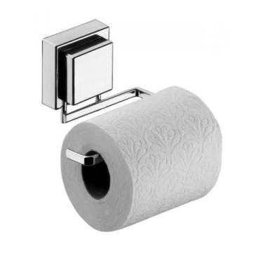 Imagem de Porta papel higienico papeleira cromada ventosa Future 8052