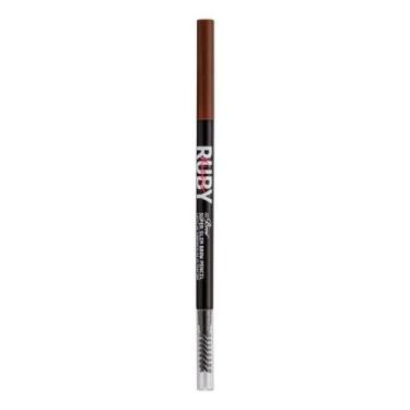 Imagem de Lápis de sobrancelha go brow ultrafino chocolate brown ruby kisses rp0