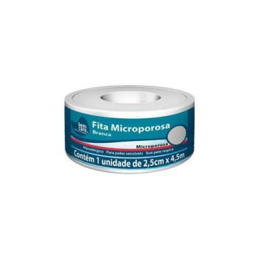 Imagem de Fita Micropore Branca Bem Care 2,5cm x 4,5m