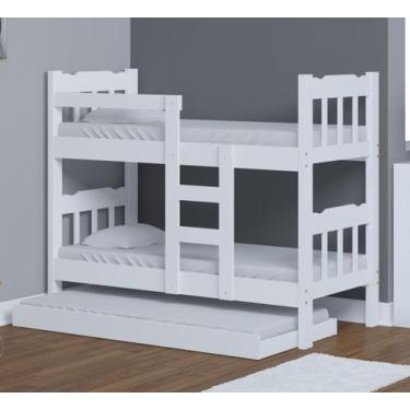 Imagem de Beliche com auxiliar mad maciça branco - sku120094 - Abs Atacadista, B