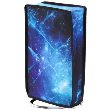 Imagem de playvital Vertical Dust Cover for ps5 Slim Digital Edition(The New Smaller Design), Nylon Dust Proof Protector Waterproof Cover Sleeve for ps5 Slim Console - Blue Nebula