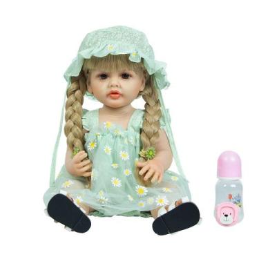 Imagem de Bebe Reborn Menina Boneca 100% Silicone - Luna - PRO BABY