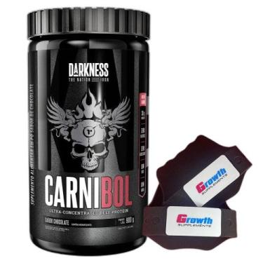 Imagem de Carnibol Isolado Hidro 900g Chocolate Luva Growth - Darkness