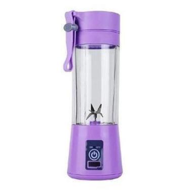 Imagem de Mini Liquidificador Mixer Juice Garrafa Portátil Usb Roxo - Wtx Import