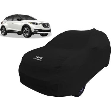 Imagem de Capa Automotiva Para Nissan Kicks Tecido Helanca Lycra - Mz, Preta