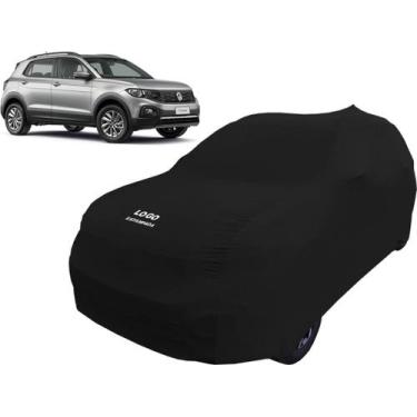 Imagem de Capa Automotiva Volkswagen T-cross Tecido Helanca Cor Preta - Mz, Pret