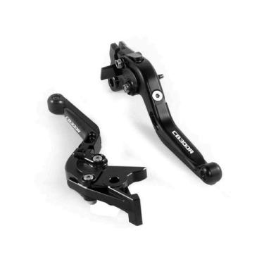 Imagem de Manete Articulado Extensível Cb 300r Gravação Laser - NoBrand, Preto