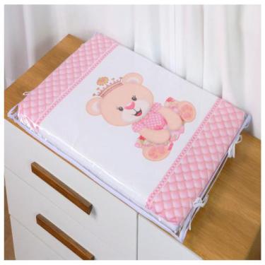 Imagem de Trocador de Fraldas Plastificado Americano Bebê Menina Menino - Maria'