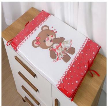 Imagem de Trocador de Fraldas Plastificado Americano Bebê Menina Menino - Maria'