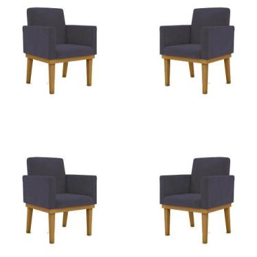 Imagem de KIT 4 Poltronas Reforçadas Decorativa Penteadeira Maquiagem - Balaqui 