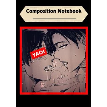 Imagem de Composition Notebook: Sloppy Yaoi Ahegao Kiss Shota Lovers, Journal 6 x 9, 100 Page Blank Lined Paperback Journal/Notebook