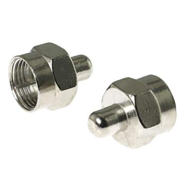 Imagem de Terminador E-excepcional F tipo 75 Ohm 3 peças Adaptadores de cabo coaxial conectores TV satélite RF Tampa de extremidade de porta