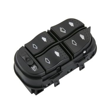 Imagem de ZAPOSTS Interruptor de janela elétrica, 4 + 11 pinos de metal, serve para Ford Focus 2000-2007. Interruptor mestre vidrios para porta de controle lateral do motorista. Substitui 68271203AB 68271203AA