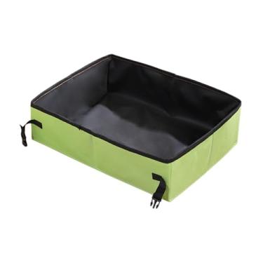 Imagem de Ｂｅｓｇａ Caixa de Areia de Viagem para Gatos, Comadre para Animais de Estimação de Design Aberto para Camping E Hotéis, Verde L