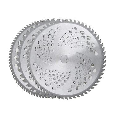 Imagem de HritHcoxi Lâmina de cortador de escova de liga de carboneto de 25 cm para Weeder, 3 peças lâmina comedora de ervas daninhas cortador de grama lâmina de serra circular lâmina cortador de escova 40T, 60T, 80T