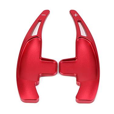 Imagem de ontto Steering Wheel Shift Paddle Extension Shift Paddles Blades Sticker Decoration for Mercedes Benz AMG A45 CLA45 C36 E63 CLS63 2 PCS Red