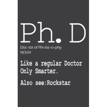 Imagem de Phd Candidate Definition Graduation Student Gift: Undated Weekly Planner - To Do List, Appointments, Weekly Organizer, 6 x 9 inch Notebook Planner Journal