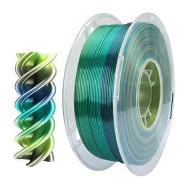 Imagem de CC3D Silk Rainbow F Forest Series Filamento PLA 1,75 mm 1KG Filamento de impressão 3D FDM Materiais de impressão 3D para impressora 3D