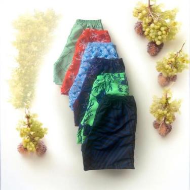 Imagem de kit c/ 5 shorts infantil estampado menino pratico dia a dia - lili, 8
