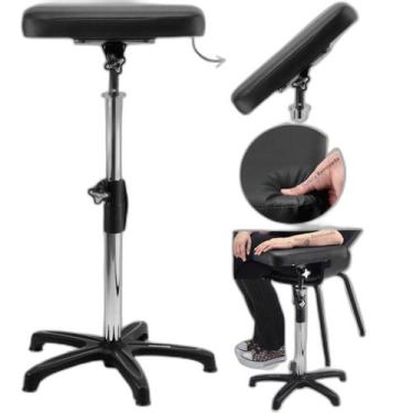 Imagem de Apoio De Braço E Perna Tatuador Revolution Preto Sem Brilho - Dompel