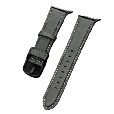 Imagem de Pulseira de couro para Apple Watch séries 4, 5, 6, SE, 7, 8, 9, 10 ultra/2 de 49 mm (ciano, 42, 44, 45 e 49 mm(S10 46)