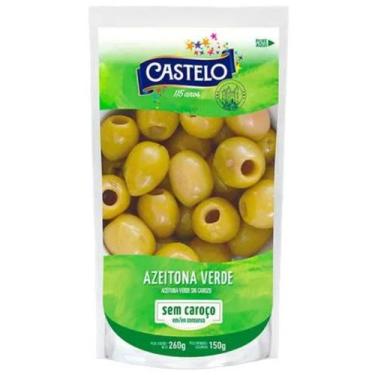 Imagem de Azeitonas Verdes sem Caroço Stand Up Pouch Castelo 150g
