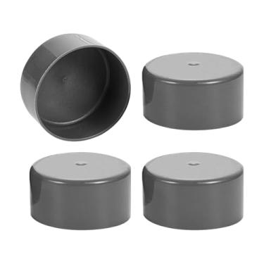 Imagem de LKAHG 4 peças de tampas de poeira de rolamento de carro, capas de poeira de cubo de roda de reboque de borracha de 4 cm, acessórios de substituição de protetor de rolamento automotivo, universal para