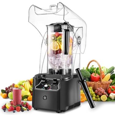 Imagem de Senlee Liquidificador Profissional Para Cozinha, 2200 W, Jarra De 80 Oz, 15 Velocidades, Liquidificador Comercial Resistente E Silencioso Para Smoothies, Shakes, Bebidas Congeladas, Purê E Gelo Trit