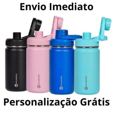 Imagem de Garrafa Térmica Original Goldentec + Personalização, 350ml, Azul Marin