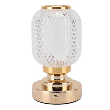 Imagem de Luminárias de Mesa Sem Fio, 3 Cores Escurecendo Escândalo, Lâmpada de Mesa de Mesa LED de Bateria, Lâmpada de Mesa de Cama de Mesa Recarregável Luz de Cabeceira à Noite para o