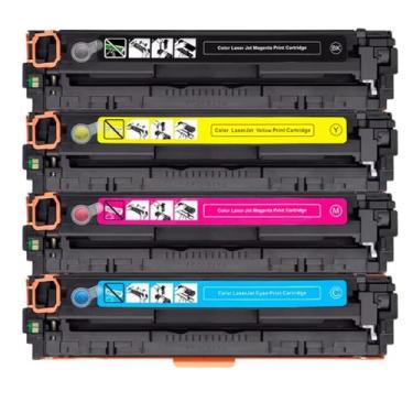 Imagem de Kit 4 Toner Compatível CF500A CF501A CF502A CF503A M254dn M280nw M281f