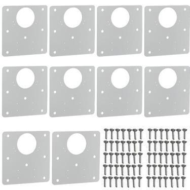 Imagem de 10 Placas Para Reparo De Porta Dobradiça Armário MDF SF.QDD - ShopFort