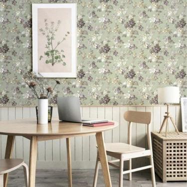 Imagem de Papel De Parede Happy Floral Verde 12305