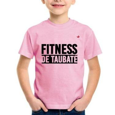 Imagem de Camiseta Infantil Fitness de Taubaté - Foca na Moda, Rosa bebê, 8