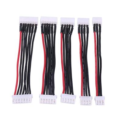 Imagem de LIPO Balance Extensão Cabo Silicone Fio de chumbo RC Acessório masculino para fêmea conector para 2s 3s 4s 5s 6s Baterias de lítio 5pcs Conjunto
