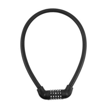 Imagem de UGPLM Cabo de Bloqueio para Bicicleta com Código de Segurança de 5 Dígitos, Preto