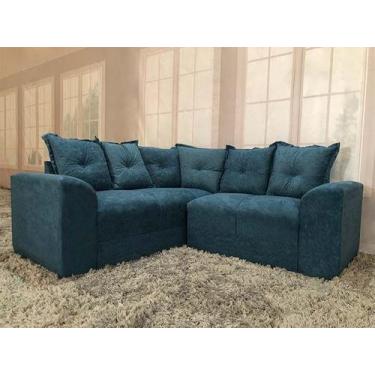 Imagem de Sofá Canto Azul 710 Belo - Alpoim