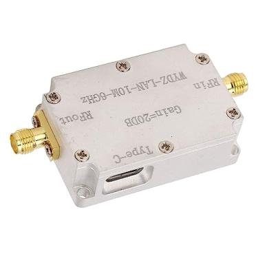 Imagem de Amplificador LNA Baixo Ruído de Alta Planicidade 10M-6GHz 20DB Ganho Receptor de Sinal RF Adequado para GPS FM Rádio SMA Feminino Interface