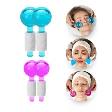 Imagem de Esfera Cromoterapia Ice Globes Massagem No Rosto Anti Aging