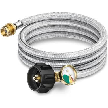Imagem de PatioGem Pros Adaptador de mangueira de propano de 1,8 m a 9 kg, adaptador de tanque de propano, adaptador de tanque de propano, 453 g a 9 kg, adaptador de mangueira de propano de 453 g a 9 kg, adaptador de mangueira de propano