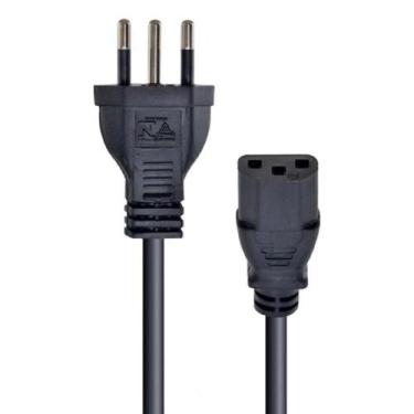 Imagem de Cabo De Força Para Fonte 3mx0,75 Mm Ac13 3 metros - Vinik